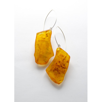 Ohrringe Bernstein GELB...