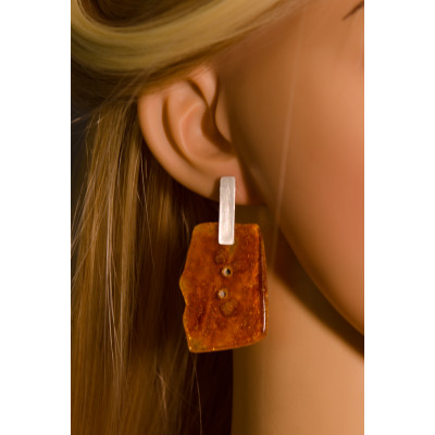 Ohrringe Bernstein Silber...